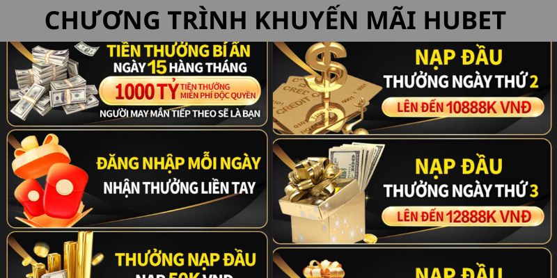 Thông tin về các chương trình ưu đãi tại HUBET