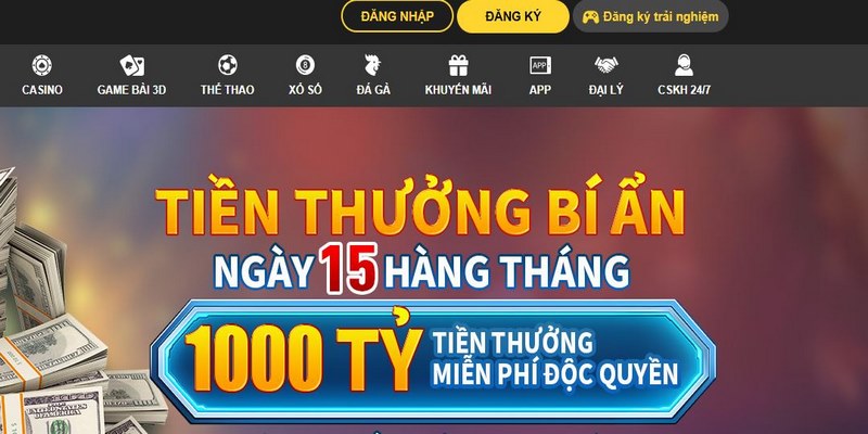 Chọn tính năng Đăng ký Hubet đơn giản ngay tại màn hình chính